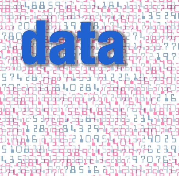 De achtergrond van de abstracte gegevens van digitale nummers formulier — Stockfoto