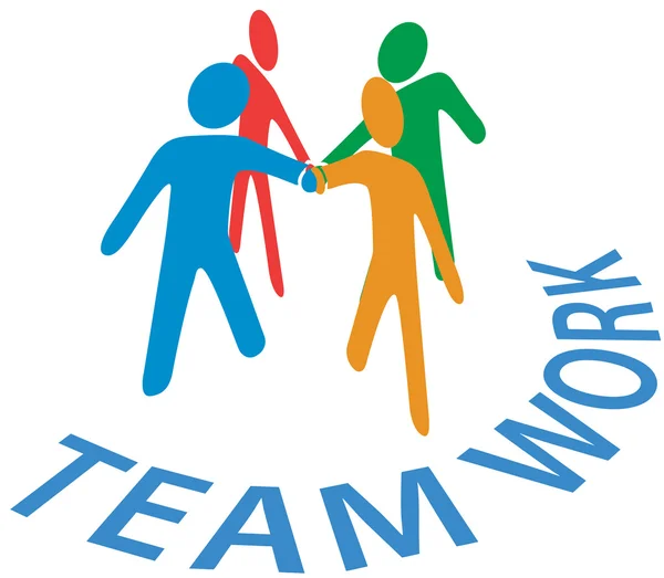 Collaboration join hands Teamwork — Stock Vector