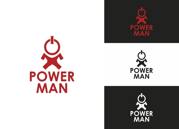 stock vector Power Man