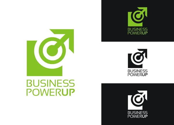 Business Power Up — Stock Vector
