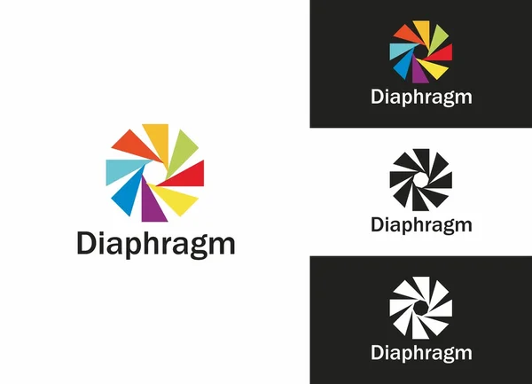 Логотип диафрагмы — стоковый вектор