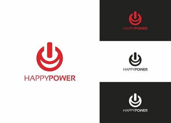 Poder feliz — Vetor de Stock