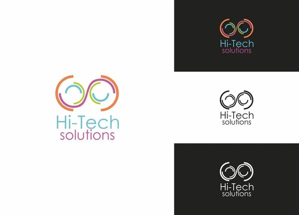 Hi-Tech Solutions — Stock Vector