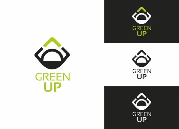 Verde UP Logo —  Vetores de Stock