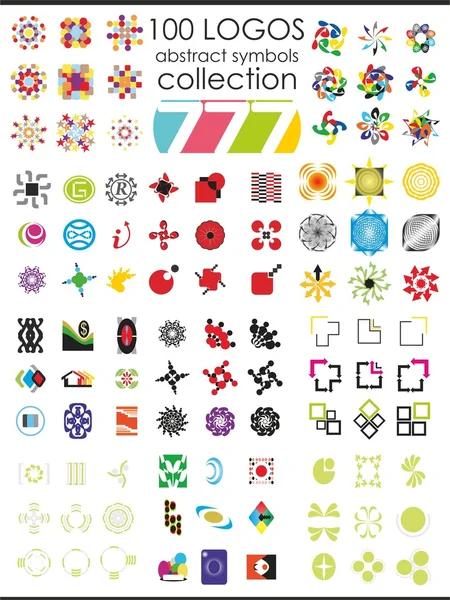 100 Coleção de Logotipos —  Vetores de Stock