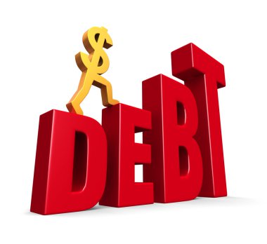 Rising Debt clipart