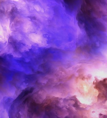 Abstract Genesis Clouds Painting