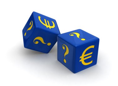 Gambling on the Euro clipart