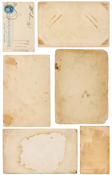 Variedade de restos de papel vintage — Fotografia de Stock