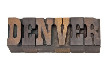 Denver - capital of Colorado clipart