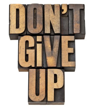 Do not give up phrase clipart