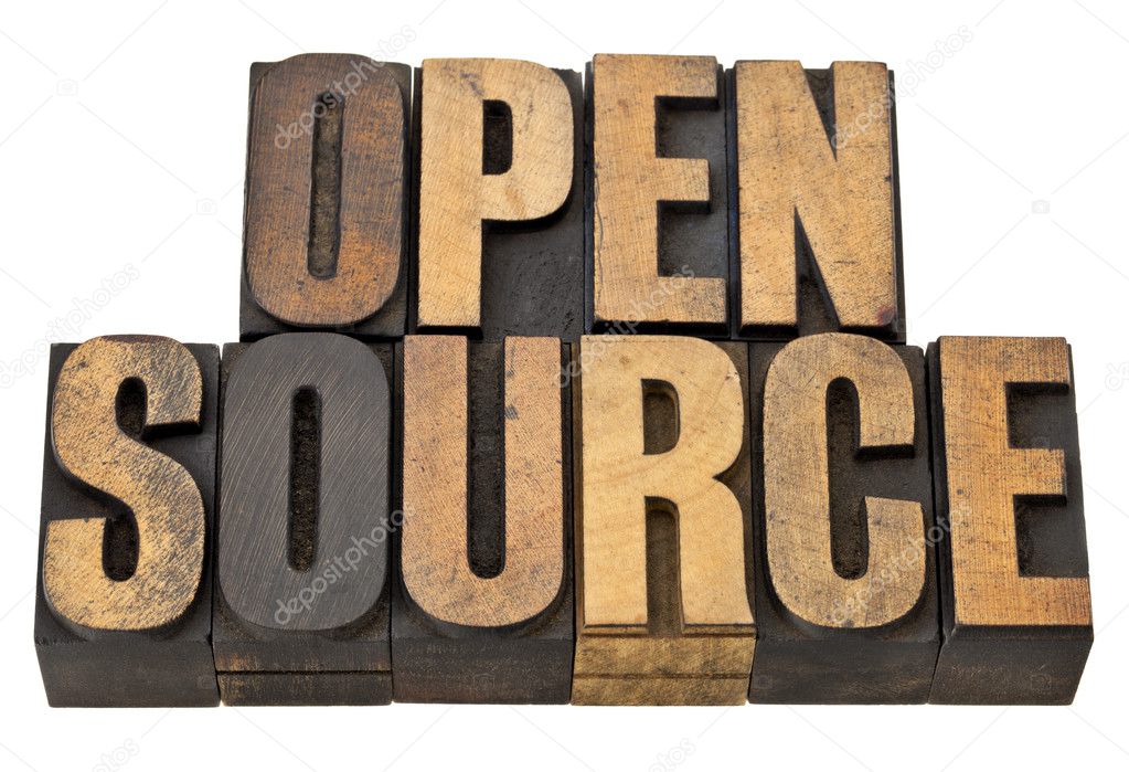 Open source - software concept