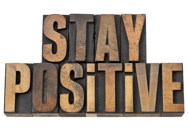 Mantenha a frase motivação positiva — Fotografia de Stock