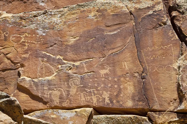 Petroglify kanionu 9 km — Zdjęcie stockowe