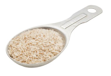 Spoon of psyllium seed husks clipart