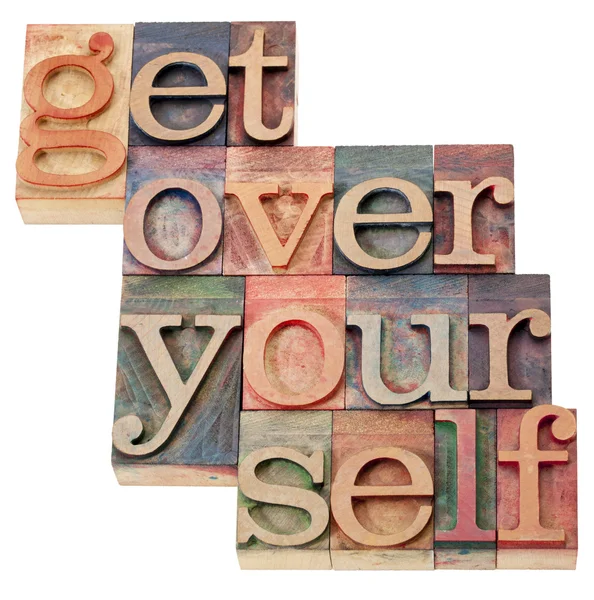 Get over it advice — Stock Photo, Image