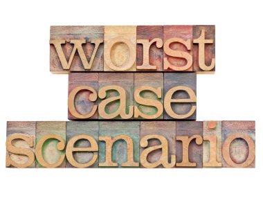 Worst case scenario - risk concept clipart