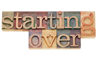 Starting over clipart