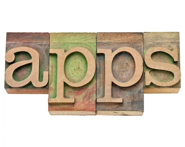 Apps - software for mobile devices — Stock Photo, Image