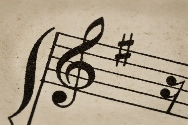 Treble clef - music concept — Stock Photo, Image