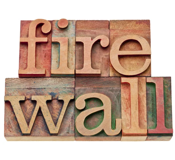 Firewall - concepto de seguridad de la red — Foto de Stock