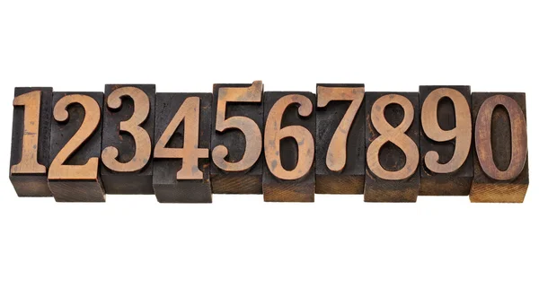 stock image Numbers from zero to nine