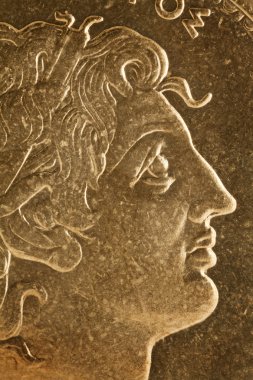 Alexander the Great portrait clipart