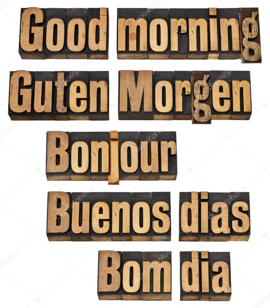 Good morning in five languages