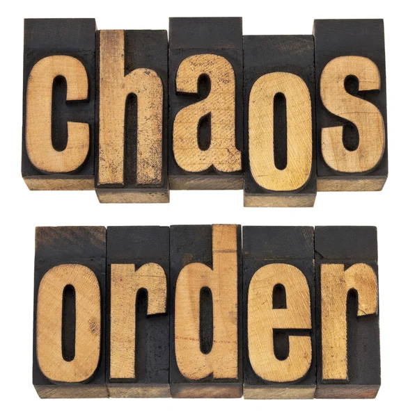 Chaos and order — Stock Photo, Image