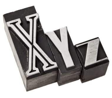 XYZ harflerle metal türü