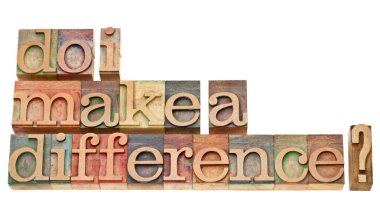 Do I make a difference question clipart