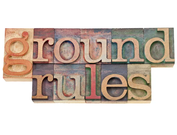 Ground rules — Stock Photo, Image