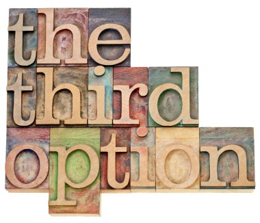 The third option clipart