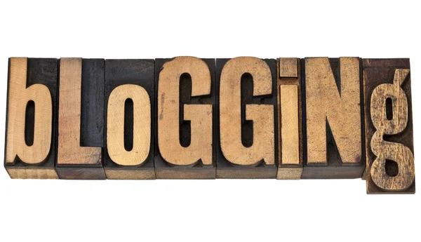 Blogging word — Stock Photo, Image