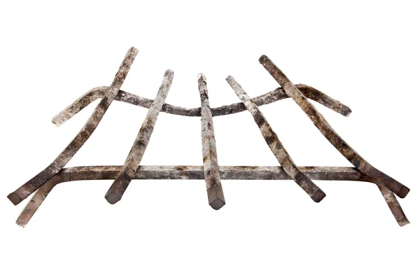 Fireplace iron grate — Stock Photo, Image
