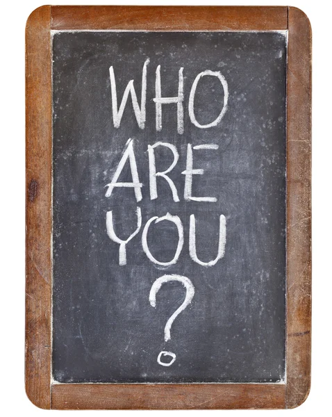 ¿Quién eres tú? — Foto de Stock