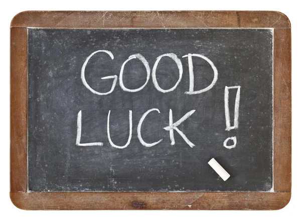 Good luck on blackboard — Stock Photo, Image