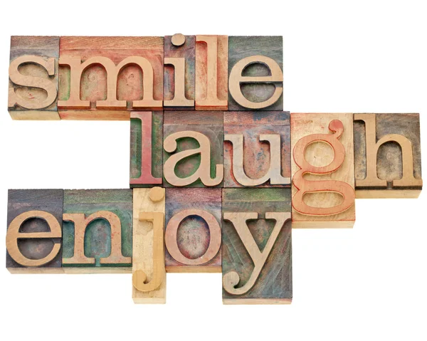 Uśmiech, śmiać, cieszyć się — Zdjęcie stockowe