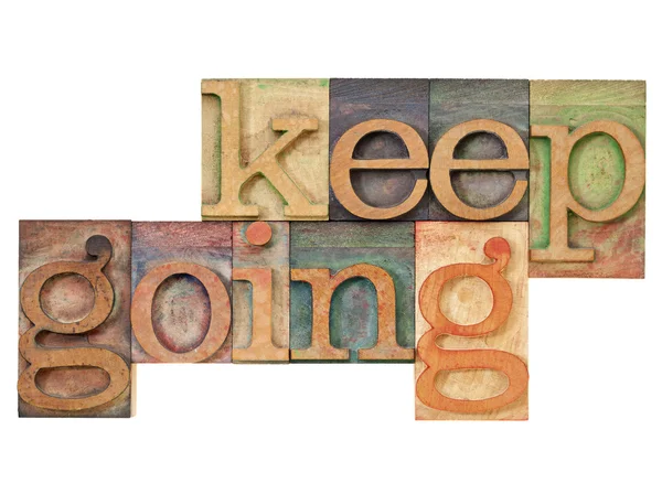 Keep going - motivation concept — Stock Photo, Image