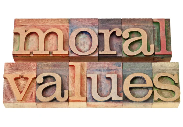 Valores morales - concepto ético — Foto de Stock
