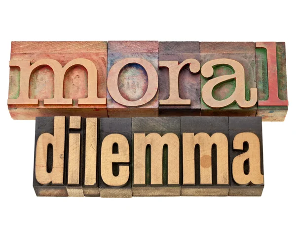 Moral dilemma — Stock Photo, Image