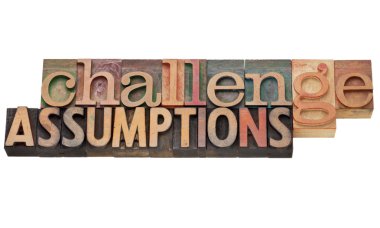 Challenge assumptions clipart