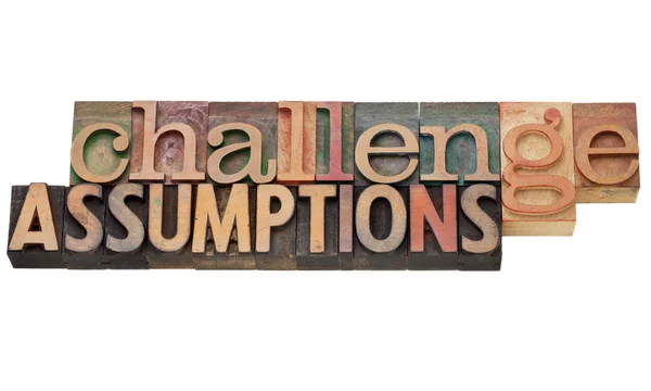 Challenge assumptions — Stock Photo, Image