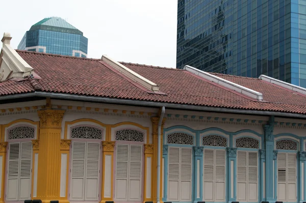 stock image Singapore - old and new