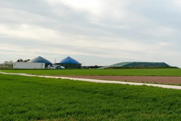 Ферментер биогазовой установки — стоковое фото