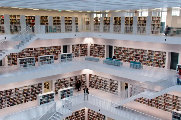 Stuttgart - Contemporary public library — Stock Photo, Image
