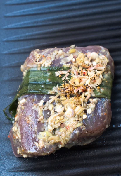 Tuna steak Barbekü — Stok fotoğraf
