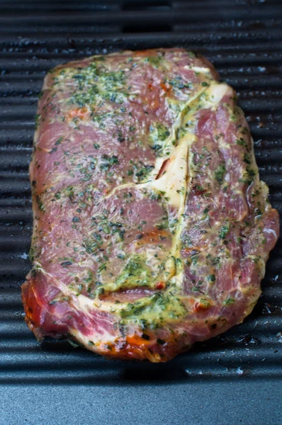 Steak on the BBQ — Stock Photo, Image