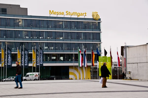 Nieuwe stuttgart handel eerlijk administratief gebouw — Stockfoto