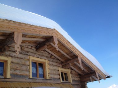 kar kaplı hut